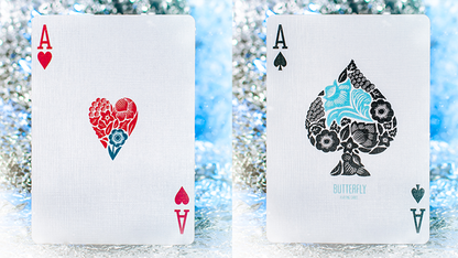 Butterfly Seasons Marked Playing Cards (Winter) by Ondrej Psenicka