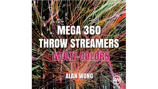MEGA 360 Throw Streamers MULTI COLOR by Alan Wong - Trick - Wizard Magic Shop