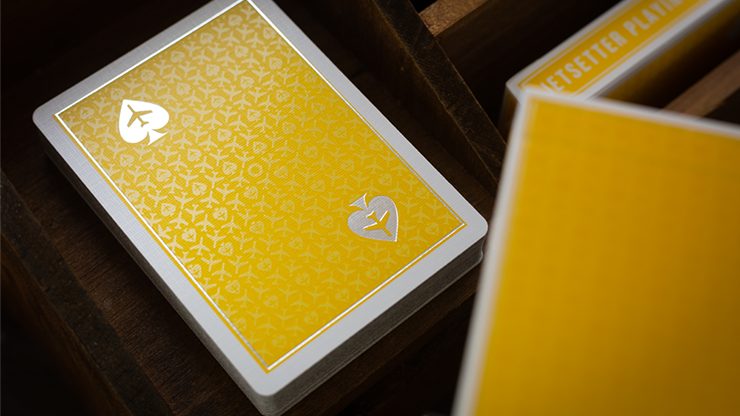 Limited Edition Lounge in Taxiway Yellow by Jetsetter Playing Cards