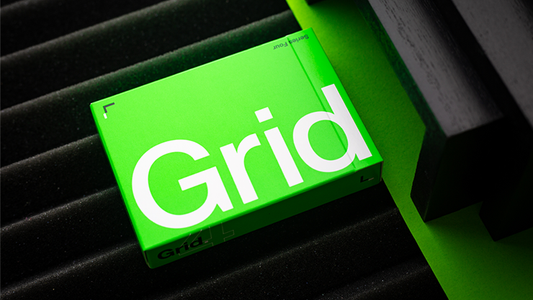 Grid Series Four- Typographic Playing Cards - Wizard Magic Shop