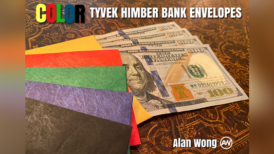 Tyvek Himber Bank Envelope COLOR SET by Alan Wong - Trick - Wizard Magic Shop