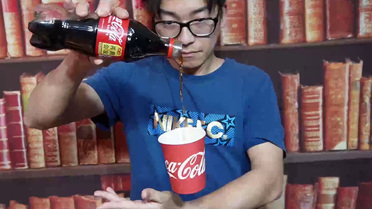 Perfect Airborne Glass & Acrylic cup (Coke) by Tejinaya Magic alternate view - Wizard Magic Shop