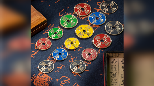 RAINBOW COINS (MORGAN) by N2G - Trick alternate view - Wizard Magic Shop