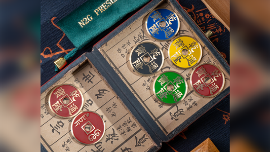 RAINBOW COINS (MORGAN) by N2G - Trick - Wizard Magic Shop