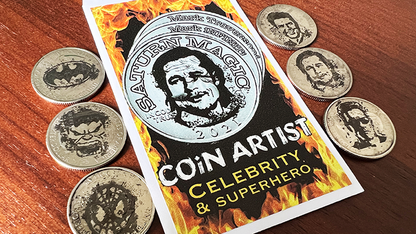 COiN ARTIST Quarter Super Hero/Celebrity (6 monedas por paquete) de Mark Traversoni e iNFiNiTi 