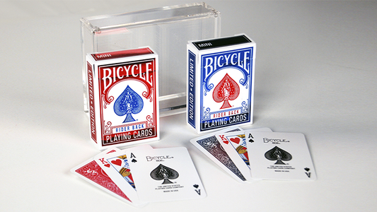 Bicycle Rider Back Mini Limited Edition (2 Pack With Foil Tucks In Carat Case) by US Playing Card Co alternate view - Wizard Magic Shop