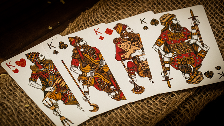 Cartes à jouer Babylon (Ruby Red) par Riffle Shuffle 