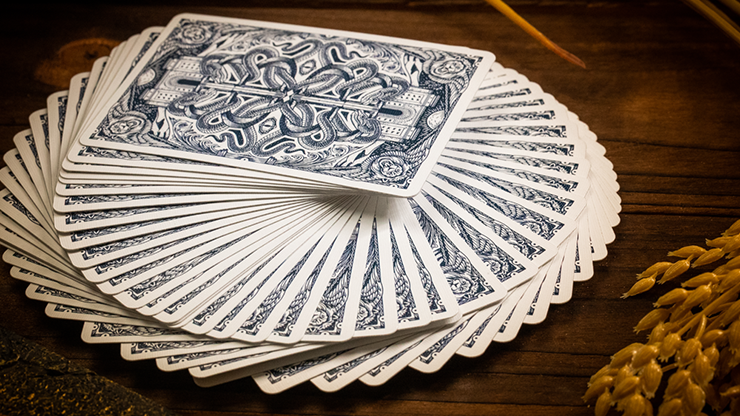 Babylon (Cerulean Blue) Playing Cards by Riffle Shuffle