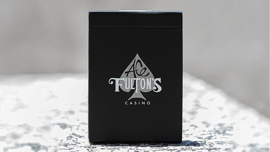Ace Fulton's Casino (Black) Playing Cards - Wizard Magic Shop