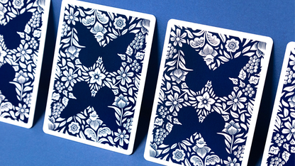 Butterfly Worker Marked V2 Playing Cards (Blue) by Ondrej Psenicka