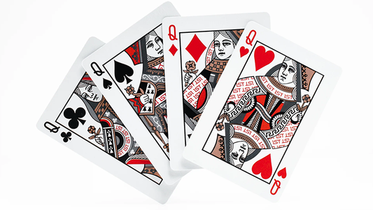 1st V4 Playing Cards (Red) by Chris Ramsay alternate view - Wizard Magic Shop