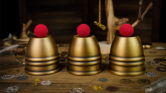 Artistic Combo Cups and Balls (Brass) by TCC - Trick - Wizard Magic Shop