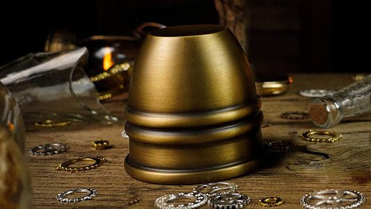Artistic Chop cup and balls (Brass) by TCC - Trick - Wizard Magic Shop