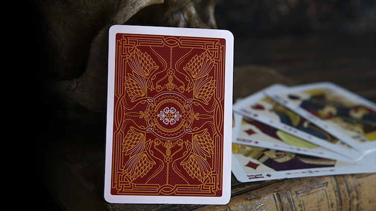 Shakespeare (Burgundy) Playing Cards