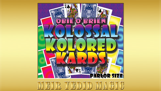 Obie O'Brien Kolossal Kolor Cards Parlor Size (Gimmicks and Online Instructions) - Trick - Wizard Magic Shop