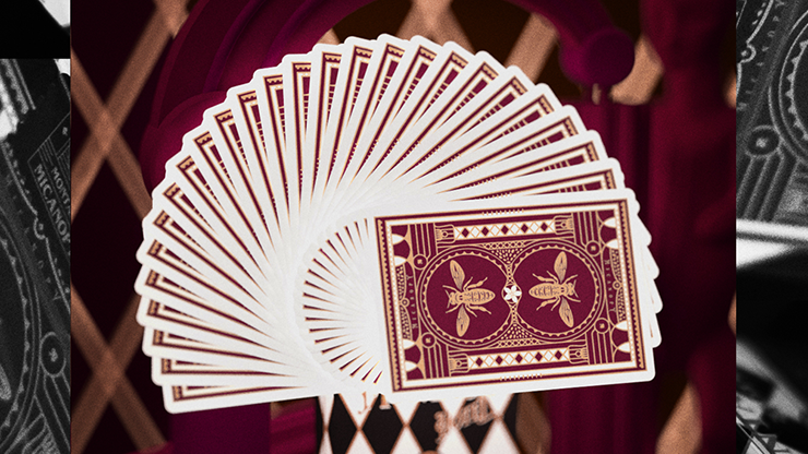 Montauk Hotel Burgundy Playing Cards by Gemini