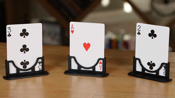 Three Cards Monte Stand BLUE (Gimmicks et instructions en ligne) par Jeki Yoo - Astuce 