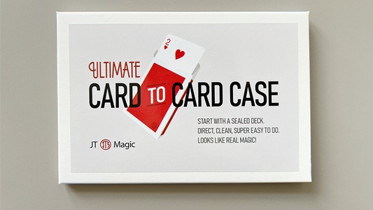 Ultimate Card to Card Case RED (Gimmicks and Online Instructions) by JT - Trick - Wizard Magic Shop