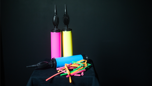 SUPER GAG BALLOON PUMP (Gimmicks and Online Instructions) by Mago Flash -Trick alternate view - Wizard Magic Shop