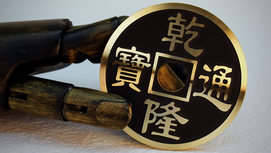 CHINESE COIN BLACK JUMBO by N2G - Trick - Wizard Magic Shop