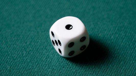 REPLACEMENT DIE WHITE (GIMMICKED) FOR MENTAL DICE by Tony Anverdi - Trick - Wizard Magic Shop