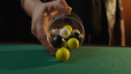 Bounce no Bounce Balls BLACK by Murphy's Magic - Trick alternate view - Wizard Magic Shop