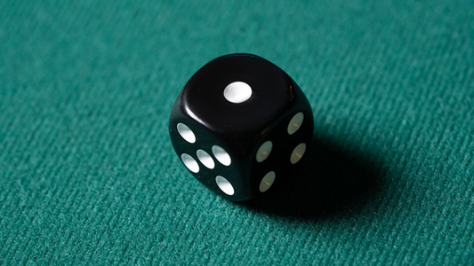 REPLACEMENT DIE BLACK (GIMMICKED) FOR MENTAL DICE by Tony Anverdi - Trick - Wizard Magic Shop
