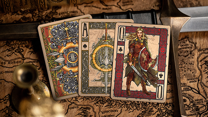 The Lord of the Rings - Return of the King Playing Cards by Kings Wild Project(Green)