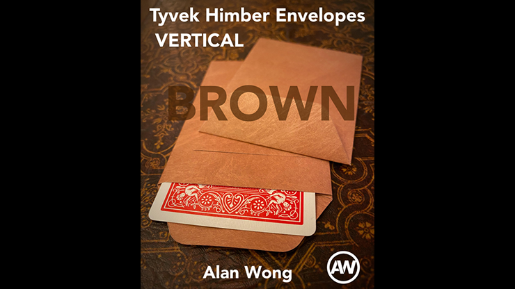 Enveloppes Tyvek VERTICAL Himber BROWN (12 pk.) par Alan Wong - Astuce