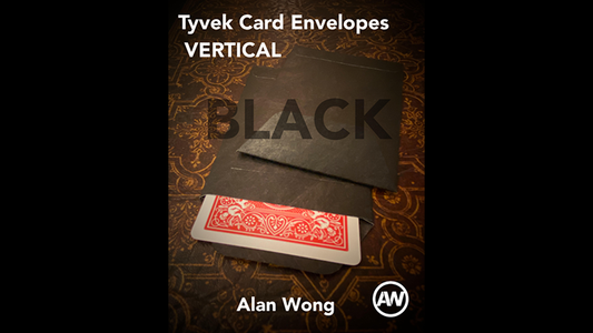 Tyvek VERTICAL Envelopes BLACK (10 pk.) by Alan Wong - Trick - Wizard Magic Shop