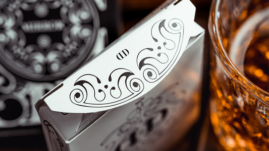 Smoke & Mirror (Smoke-White) Deluxe Limited Edition Playing Cards by Dan & Dave alternate view - Wizard Magic Shop
