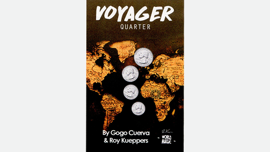 Voyager US Quarter (Gimmick and Online Instruction) by GoGo Cuerva - Trick - Wizard Magic Shop