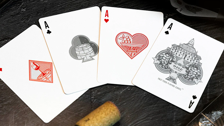 Cartes à jouer au vin par Fast Foods Playing Cards