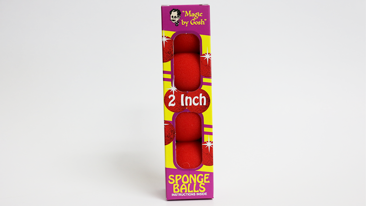 Balle éponge PRO 2 pouces (rouge) Boîte de 4 de Magic by Gosh