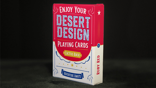 Desert Design (Ruby Red) Playing Cards - Wizard Magic Shop