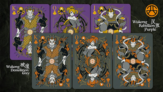 Bicycle Bull Demon King (Rebellion Purple) Playing Cards alternate view - Wizard Magic Shop