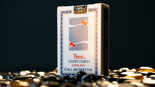 Limited Bee X Cherry (Blue) Playing Cards alternate view - Wizard Magic Shop