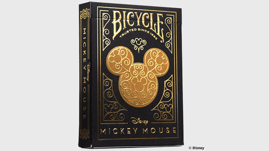 Bicycle Disney Mickey Mouse (Black and Gold) by US Playing Card Co. - Wizard Magic Shop