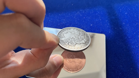 Copper Morgan Double Face Coin by N2G - Trick - Wizard Magic Shop