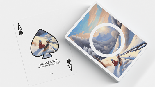 Orbit Christmas V3 Playing Cards alternate view - Wizard Magic Shop