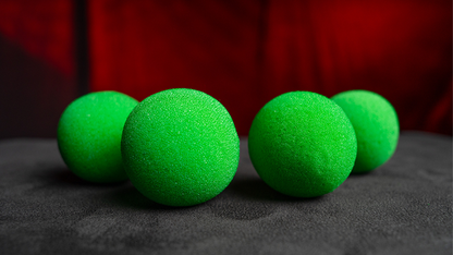 Magic Sponge Balls 4PK GREEN 2" by Murphy's Magic