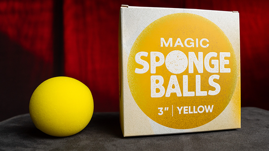 Magic Sponge Balls 4PK YELLOW 3" by Murphy's Magic - Wizard Magic Shop