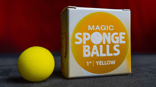 Magic Sponge Balls 4PK YELLOW 1" by Murphy's Magic - Wizard Magic Shop