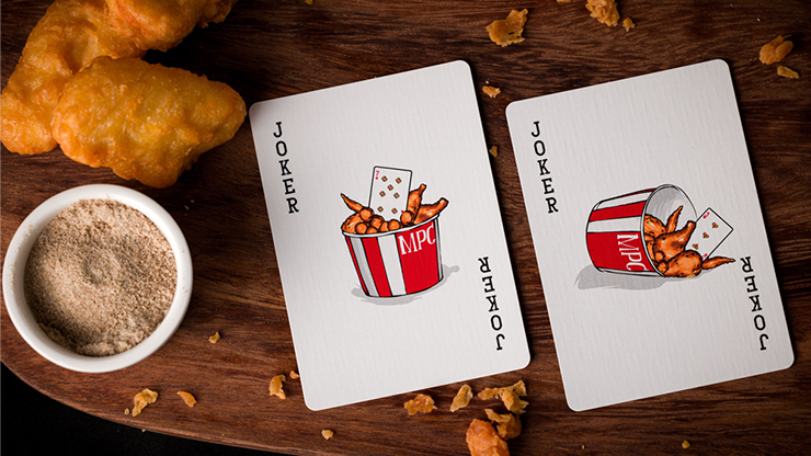 Cartes à jouer au poulet frit 