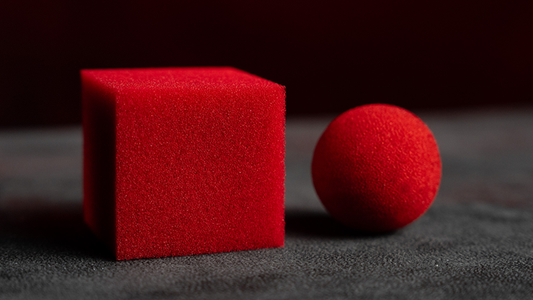 Magic Sponge Ball to Square RED by Murphy's Magic alternate view - Wizard Magic Shop
