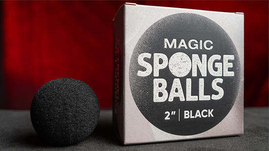 Magic Sponge Balls 50PK BLACK 2" by Murphy's Magic - Wizard Magic Shop