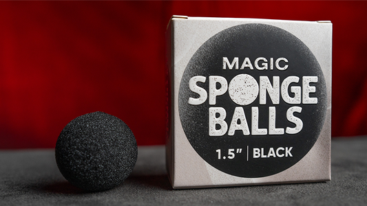 Magic Sponge Balls 50PK BLACK 1.5" by Murphy's Magic - Wizard Magic Shop