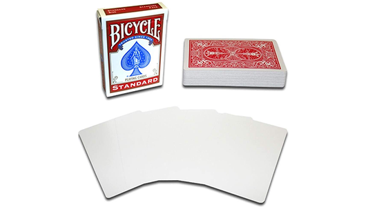 Magnetic Card - Bicycle Cards (2 Per Package) Blank Face Red by Chazpro - Trick - Wizard Magic Shop