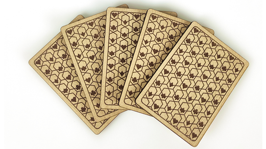 Wooden ESP Cards by Joker Magic - Wizard Magic Shop