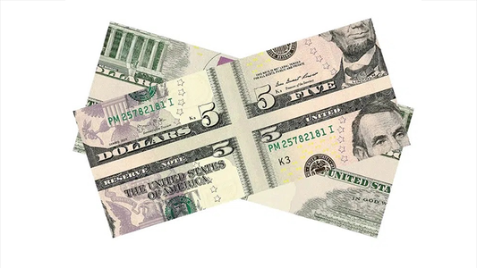 MAGIC MISMADE BILL (USD 5 Dollar Bill) by Diamond Jim Tyler - Wizard Magic Shop